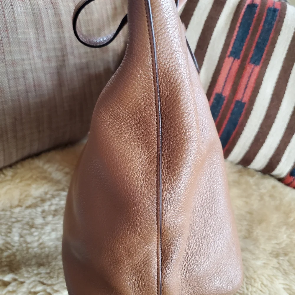 Coach Handbag Taylor Tote Bag Pebble Leather Purse 38312 I'm British Tan? - Picture 5 of 8